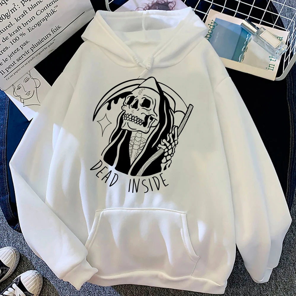 

Dead Inside hoodies women 90s 2023 streetwear Pullover women gothic pulls