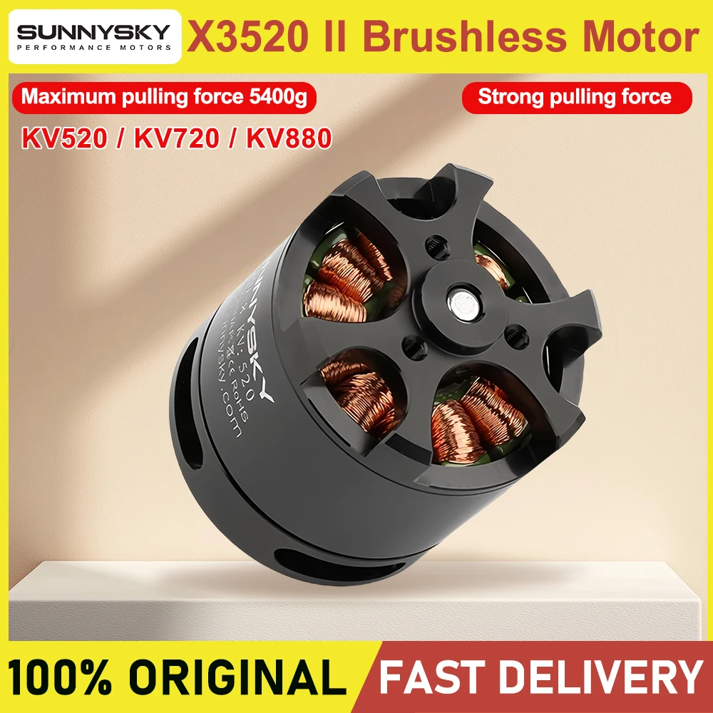 Sunnysky X3520 II KV520/KV720/KV880 6S Brushless Motor For RC Models FPV Quadcopter drones