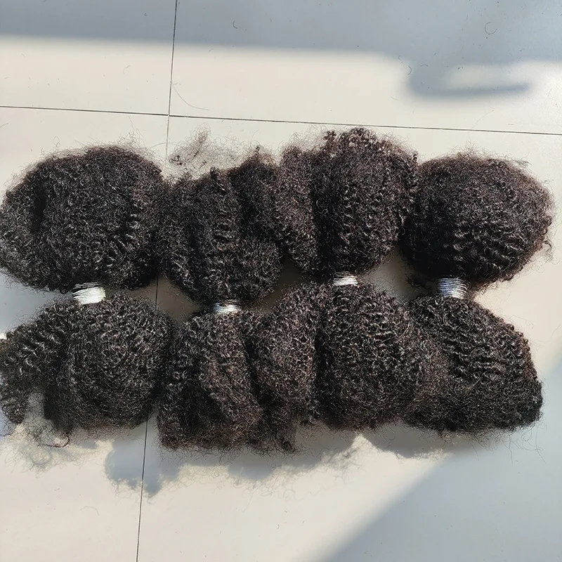 18 Inch 4C Afro Kinky Bulk Premium Human Hair for Women 30g/50g Locs Extensions Unprocessed Virgin Hair for Braiding Hairstyles 3