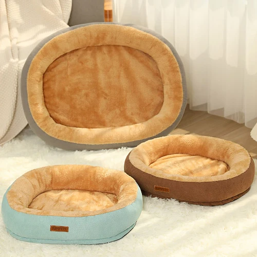 Kimpets 고양이 침대 개 애완 동물 침대 개집 미끄럼 방지 겨울 따뜻한 작은 개 개집 수면 제거 세척 부드러운 강아지 쿠션 고양이 용품 5