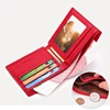 Genuine Leather Wallet for Women RFID Blocking Small Bifold Wallet with Zipper Coin Pocket Slim Card Holder Short Money Purse 3