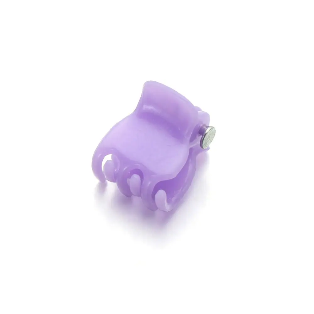 Mini Plastic Hair Clips for Dolls Mixed Color 1cm