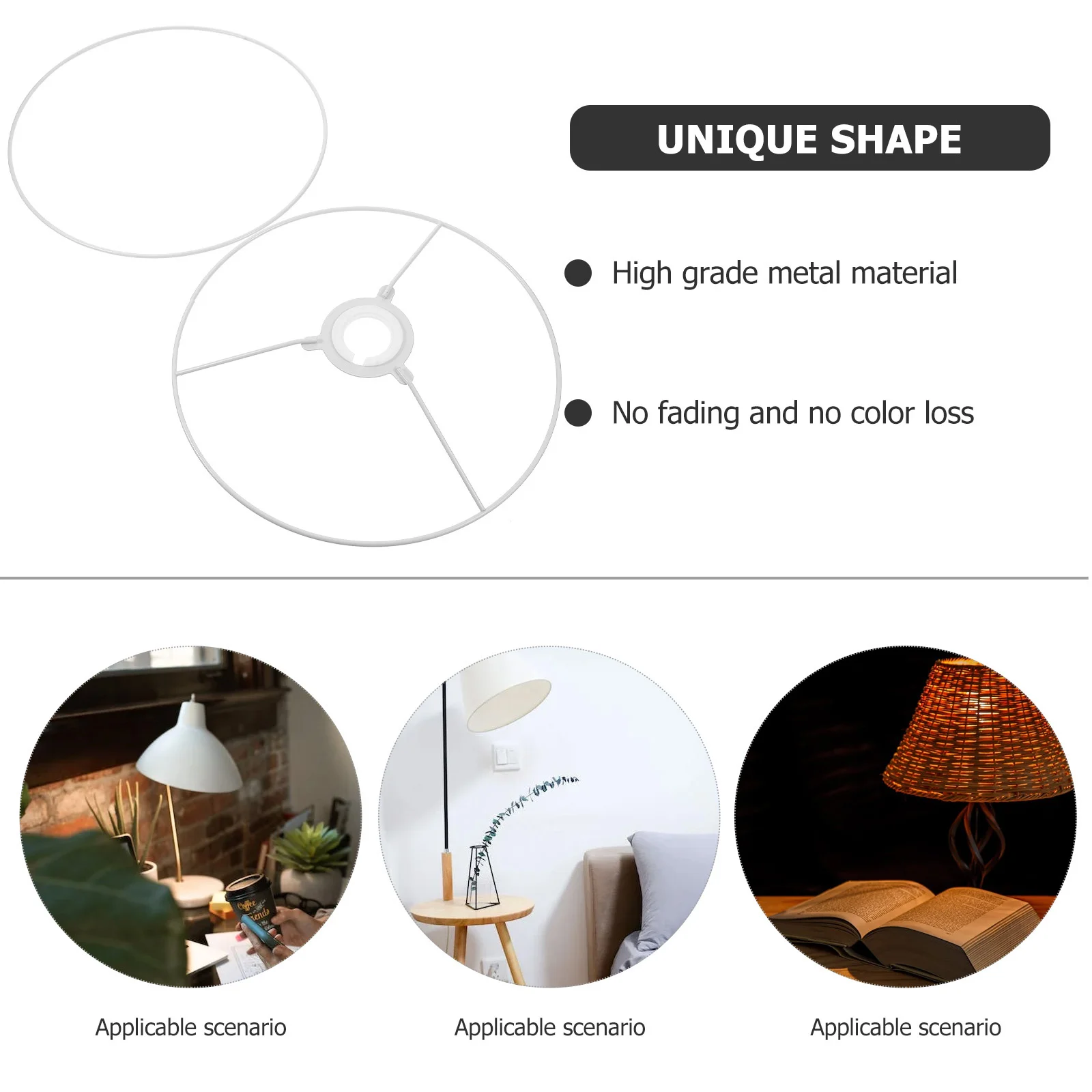

Standard Lampshade Lampshade Frame 25cm Chandelier Lamp Fix Ring Diy Drum Ring Lamps Shade Vintage Lamps Frame Shade Accessories