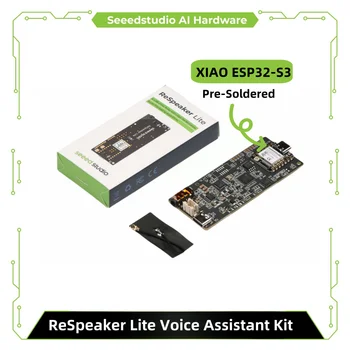Kit Assistente Vocale ReSpeaker Lite ESPHome con 2 Microfoni e XIAO ESP32S3 Pre-Saldato, Altoparlante Mono Integrato