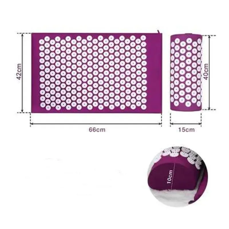 Non-Slip Massage Yoga Mat Set for Stress Relief yoga mat massage pad yoga fitness equipment