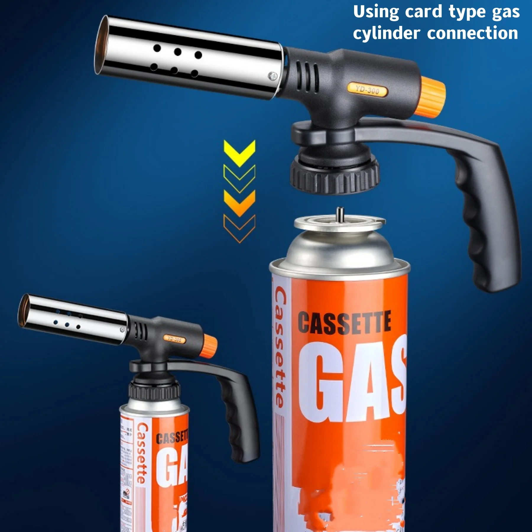 Butane Gas Torch Kitchen Torch Portable High Temperature Kitchen Cooking Charcoal Burning Barbecue Welding