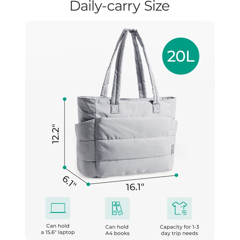 BAGSMART Tote Bag Large Capcity Women's Bags Puffer Padded BAGSMART Tote Bag Large Capcity Women's Bags Puffer Padded