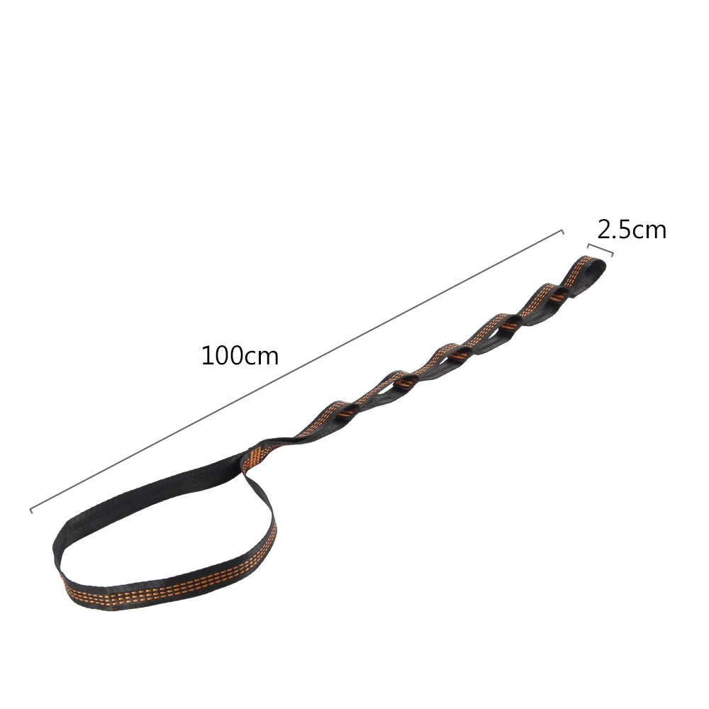 2/4Pcs Hammock Straps Special Reinforced Polyester Straps For Outdoor Camping Black Hammock Straps High Load-bearing Rope Strap 6