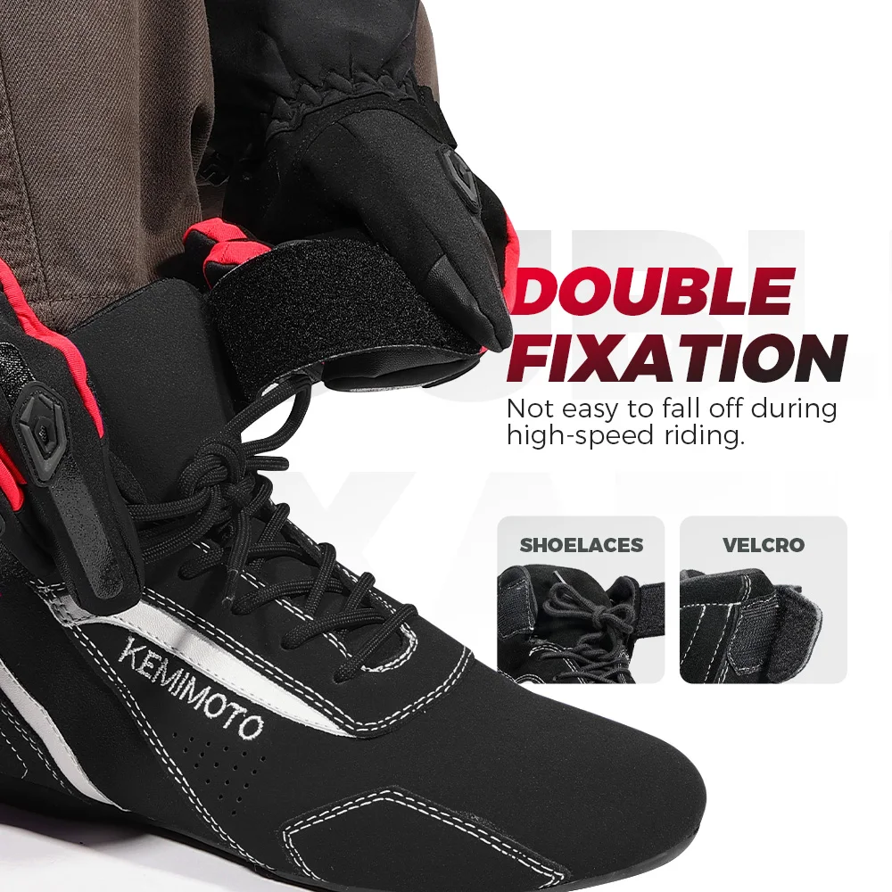 Motorcycle Kart Racing Shoes Boots Men Motocross Riding Ankle Boots Lightweight Club Daily Protective Exercise Fluff Surface motorcycle shoes motorcycle boots