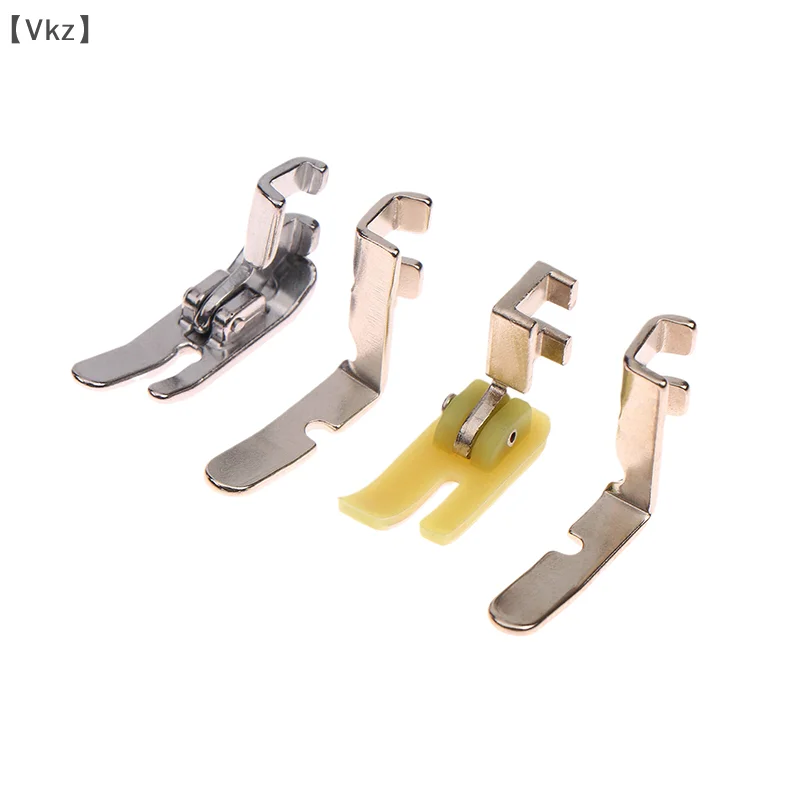 [VK18] Sewing Machine Zipper Presser Foot Set (Iron Presser Foot, Plastic Foot, Left Hole And Right Hole Single Side)