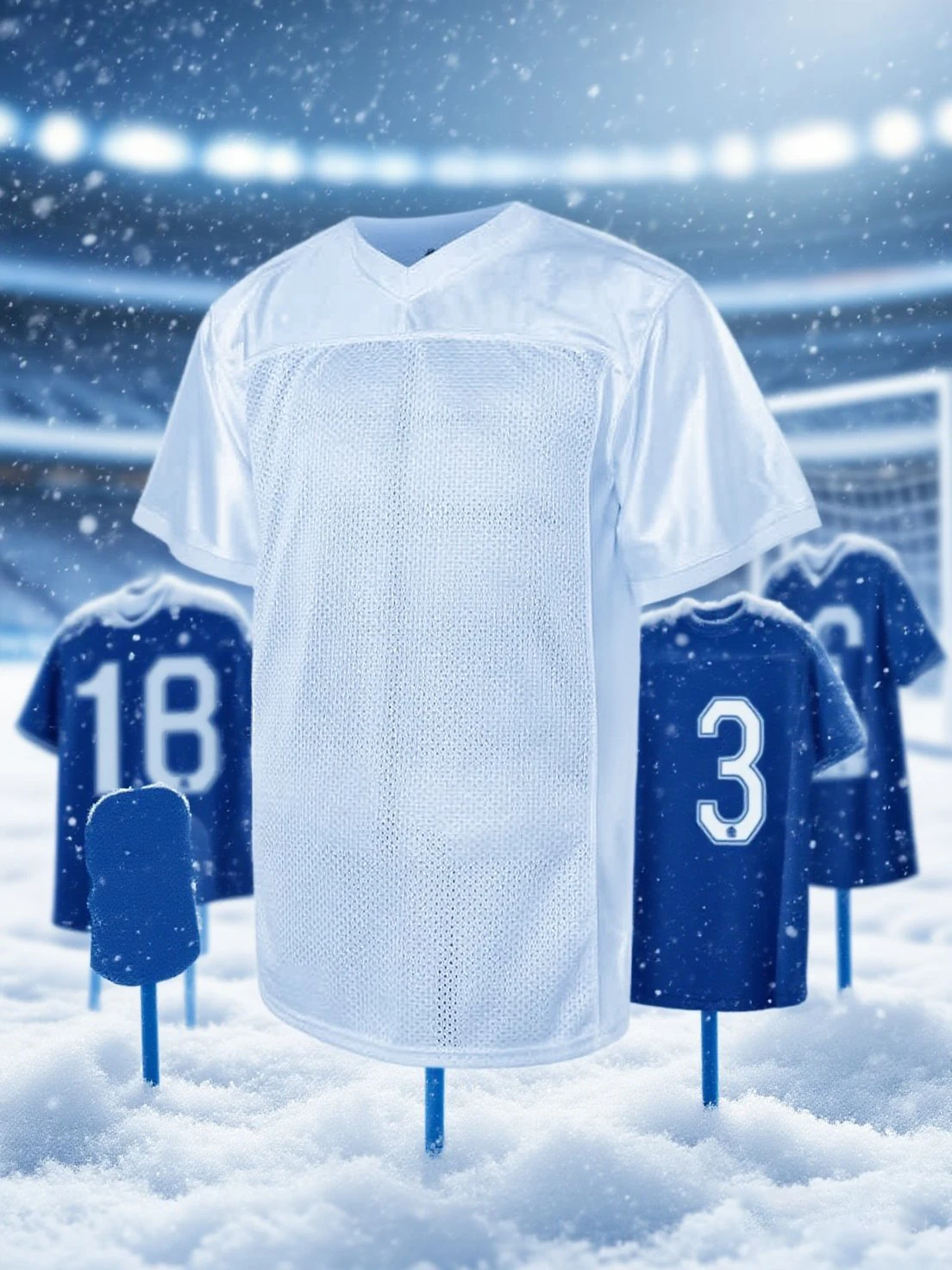 Personalisiertes, schnell trocknendes Fußball-Trainings-T-Shirt mit individuellem Namen und Squad Number-Fußballtrikot