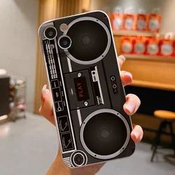 Vintage Radio Design Shockproof Silicone Phone Case - Soft Cover s - iPhone XS Max (-1)
