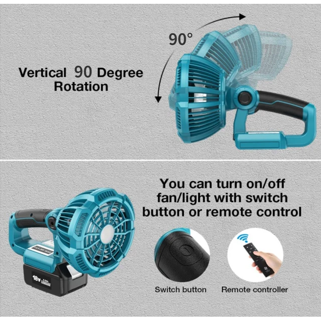 Portable Tool Fan For BLACK+DECKER 20V Li-ion Tool Battery Portable Working  Fan, Camping Fan (Without Battery) - AliExpress