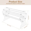 Acrylic Claw Clip Organizer 360 Degree Rotating Claw Clip Storage Rack Transparent Hair Clip Organizer Display Stand for Vanity 2