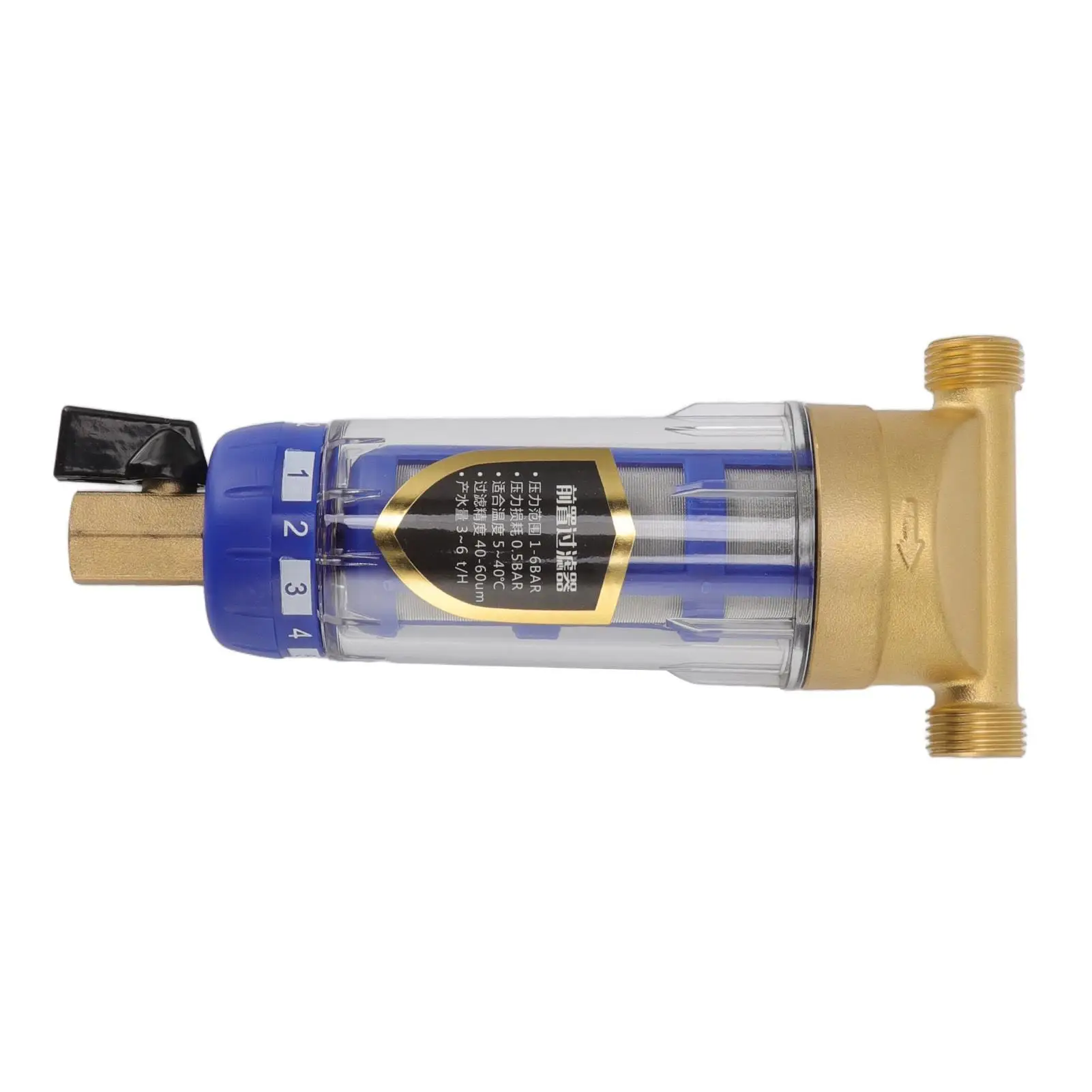 Whole House G1/2 Cyclonic Water Filter-Durable Pure Copper Sedimentation System for Heaters