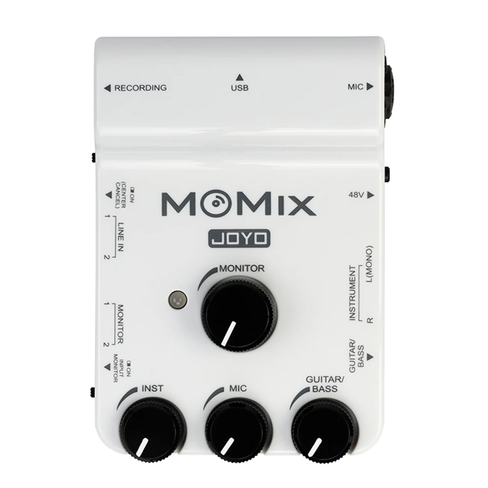 Joyo Momix Sound Card Microfono Portatile Amplificatore Per Chitarra Scheda Audio Per Musica Dal Vivo Per La Registrazione Canto Broadcast Streaming M