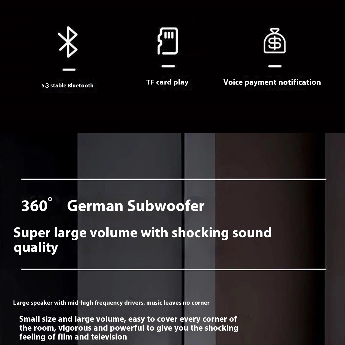 Portable Wireless Bluetooth Speaker With Led Light And Fm Radio_voghion.com
