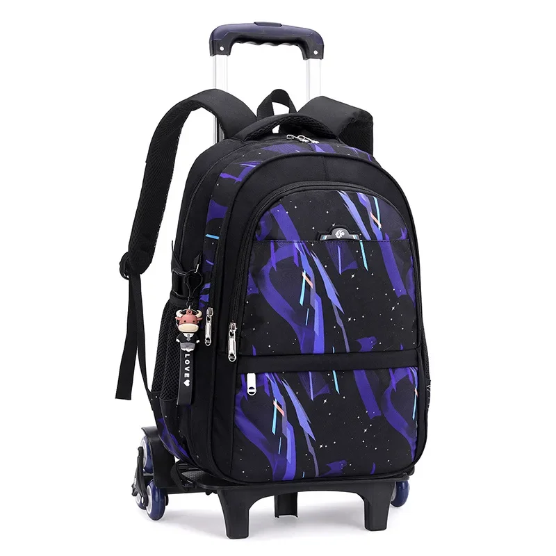 Children School bag with Wheels Students Backpacks For Boy Kids Trolley Bag Schoolbag Rolling Wheeled Backpack Travel Book Bag 1