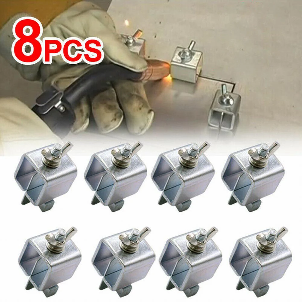 8Pcs Butt Welding Clamps Sheet Metal Locator Adjustable Positioner Clip Holder 5cm*2.5cm Welding Fixtures Hold CNC Metalworking
