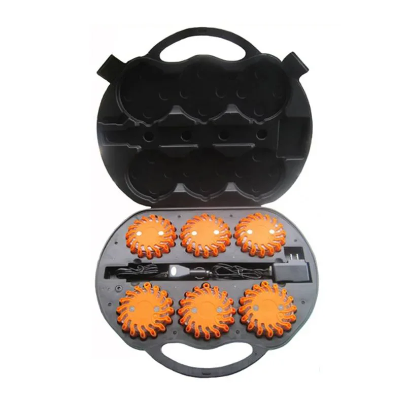 6ps kit rechargeable warning light flashing traffic barrier safety car truck LED SAFETY LIGHT