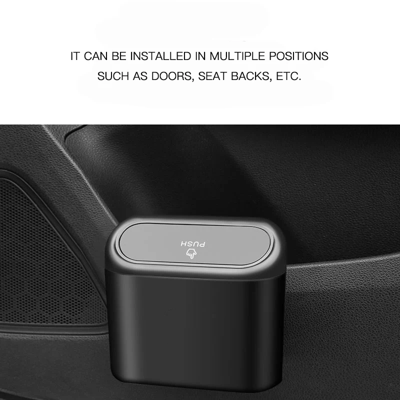 Car Portable Trash Can Auto Sundries Storage Box For Lincoln Nautilus Navigator Continental MKZ MKX MKC MKT MKS Mark E Mazd
