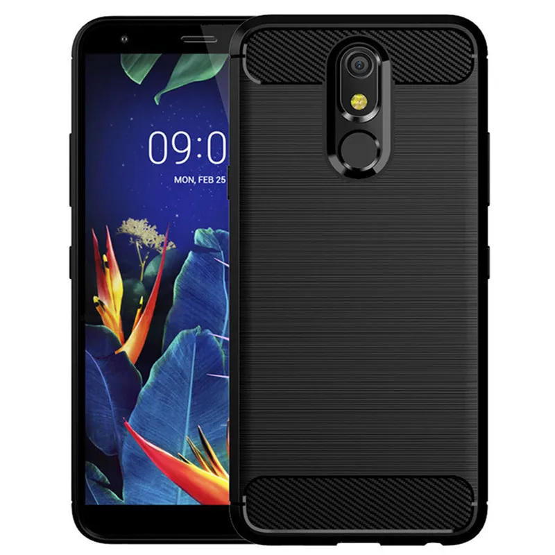Shockproof Silicone Carbon Fiber Phone Case - Soft Back Cover