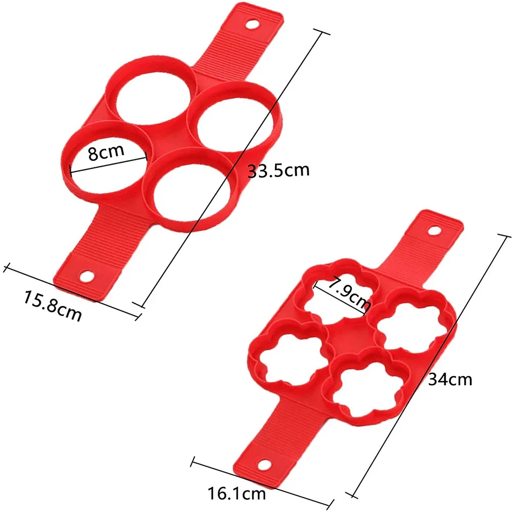Kitchen Pancake Maker Mold Egg Cooker Fried Egg Shaper Omelet Silicone Nonstick Pancake Ring 4/7 Cavity Moulds For Cooking egg mold,pancake maker,omelette maker,egg cooker,egg ring