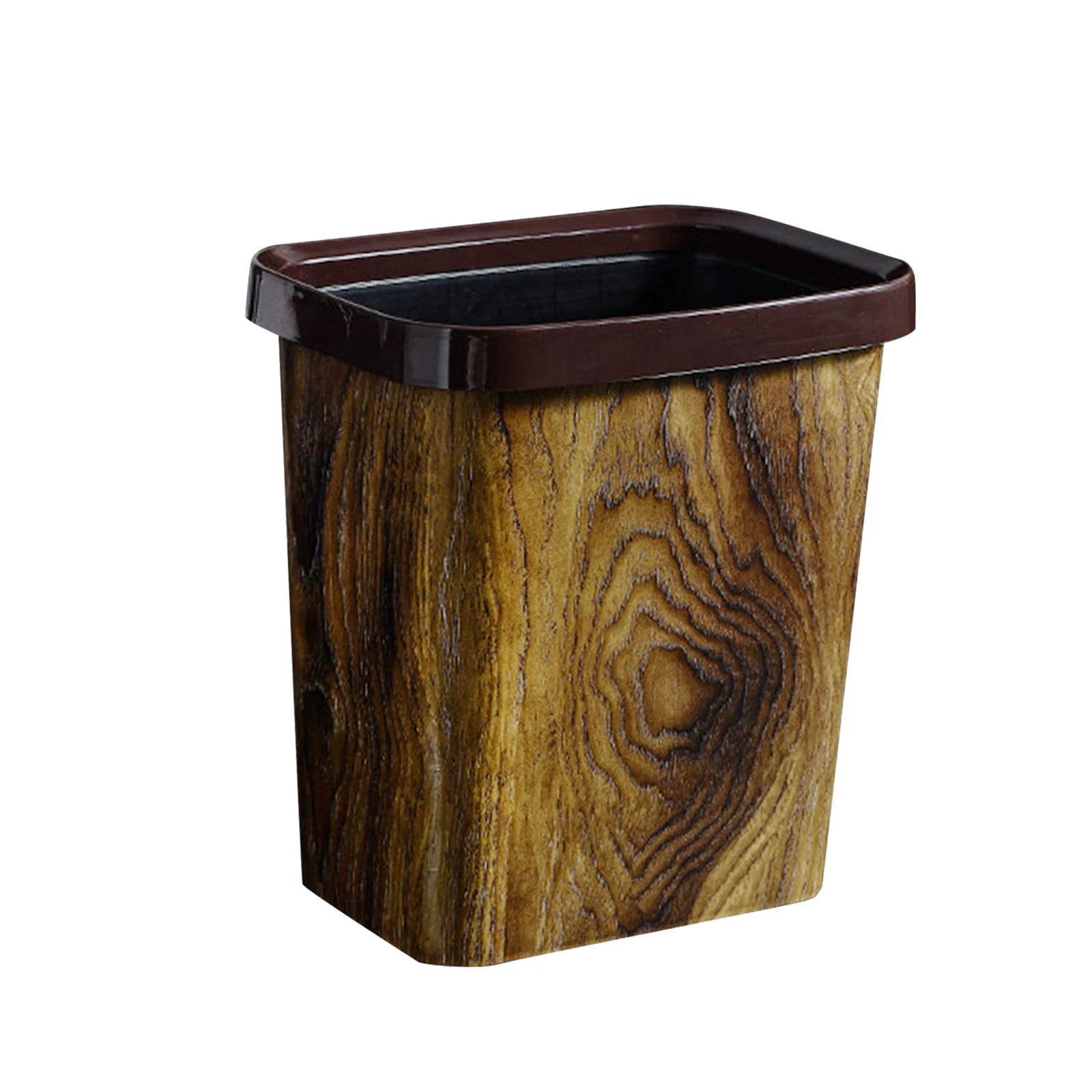 Trash Bin Recycle Bin Portable Compact Farmhouse Small Narrow Garbage Can Garbage Container for Living Room Dorm Room Kitchen