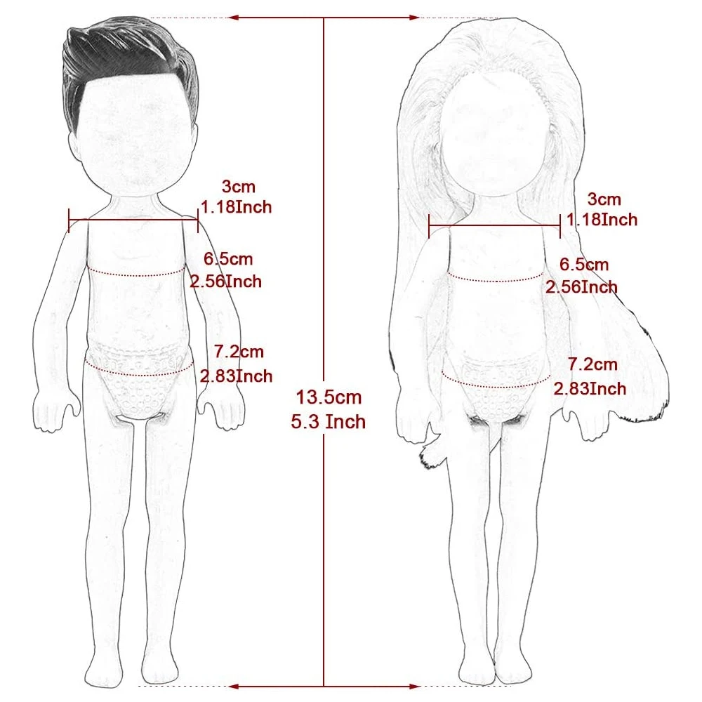36PCS 6Inch Kelly Doll Clothes Set Include 5PCS Girl Dress,5PCS Boy Tops Pants,2Pairs Shoes,2x Doll,20x Hangers,2x Swimming Ring 2