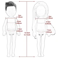 36PCS 6Inch Kelly Doll Clothes Set Include 5PCS Girl Dress,5PCS Boy Tops Pants,2Pairs Shoes,2x Doll,20x Hangers,2x Swimming Ring 2