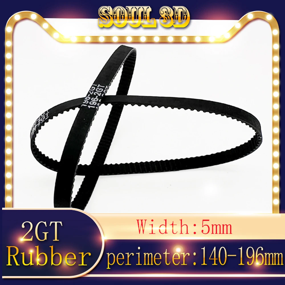 2GTTimingbeltlengthoptional140196mmBeltwidth5mmGT2Closed