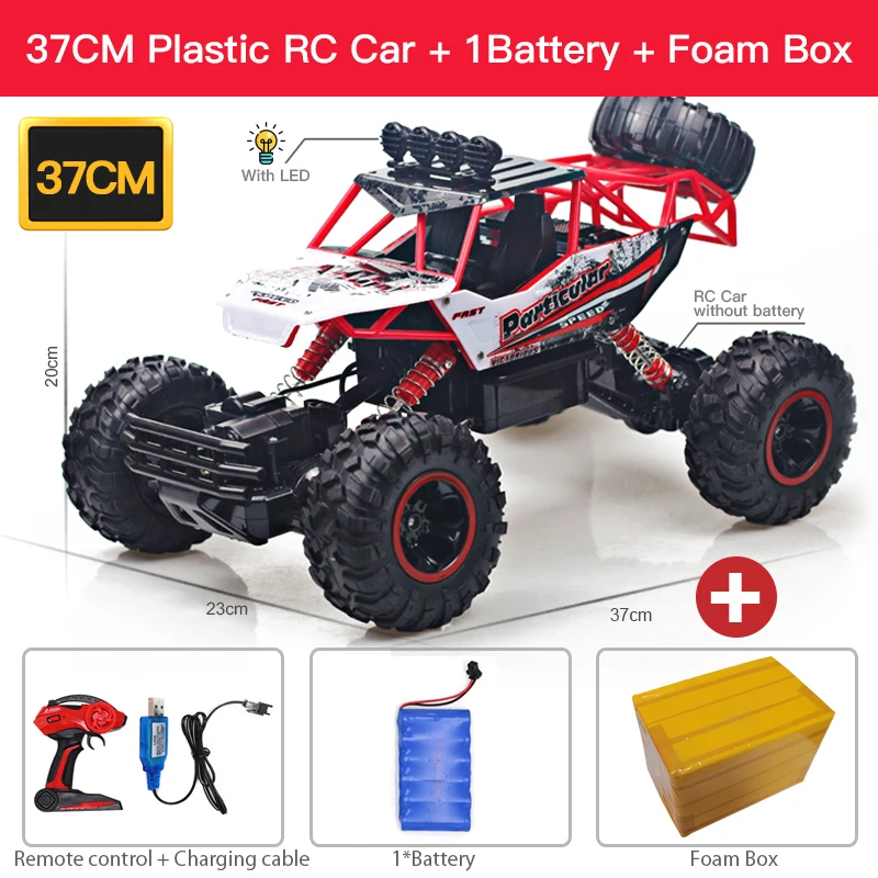 4WD 2.4GHz Remote Contro Car Wireless Remote Control Off-road Vehicle Control Model Off-road Vehicle Control Truck Children Toys lightning mcqueen remote control car RC Cars