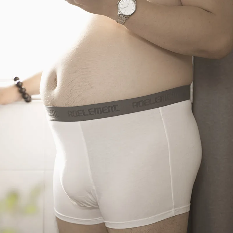 

Men's Boxers Briefs Sexy Lingerie Chubby Fitness Shorts Bear Large size Fashion new U-shaped Underwear Solid Color Underpants