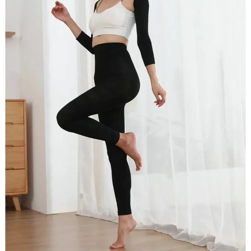 3XL Large Size High Waist Slimming Leggings Women Seamless Pressure PantsElastic Thin Leg Tight Abdominal Compression