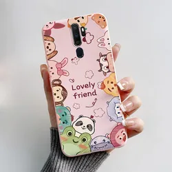 Cute Cat Cartoon Soft TPU Phone Case - Silicon Protective Back Cover for OPPO A5 2020 (FEN-TGFEN0101)