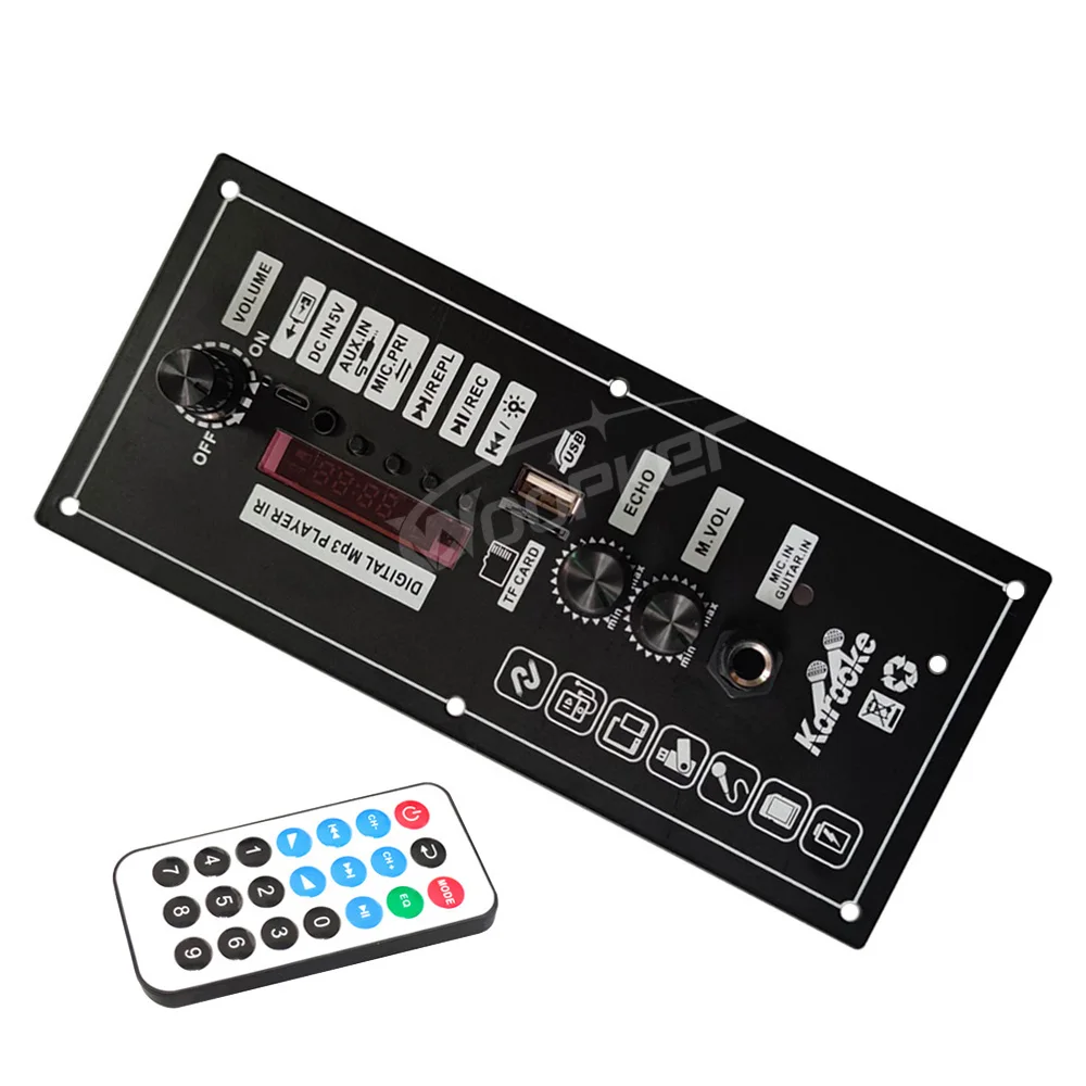3.7V Amplifier Board 30W Amplifier with Remote Control Support Bluetooth AUX U-D