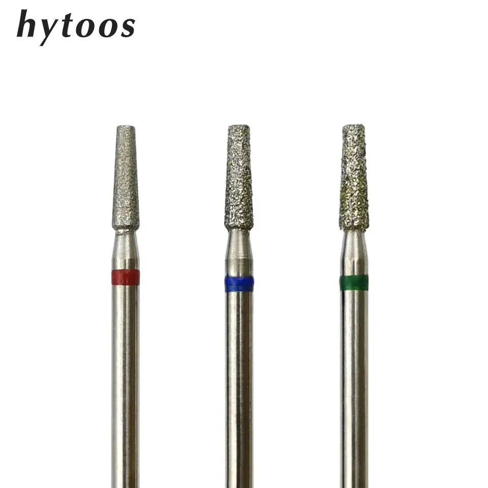 HYTOOS العمود الماس لدغ مسمار لقمة ثقب الروتاري الروسية إهاب بت الكهربائية مانيكير الحفر الأظافر الملحقات أداة