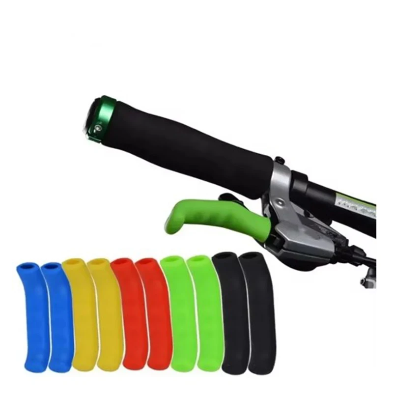 1 Pair Bicycle Brake Handle Protection Cover Mountain Road Bike Brake Lever Protection Anti Slip Gel Sleeve Cycling Accessories