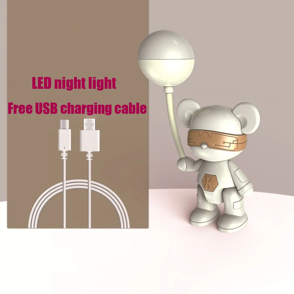 LED 야간 조명 USB 충전 학습 학생 눈 보호 테이블 조명, 분위기 장식, 소년 소녀 생일 선물
