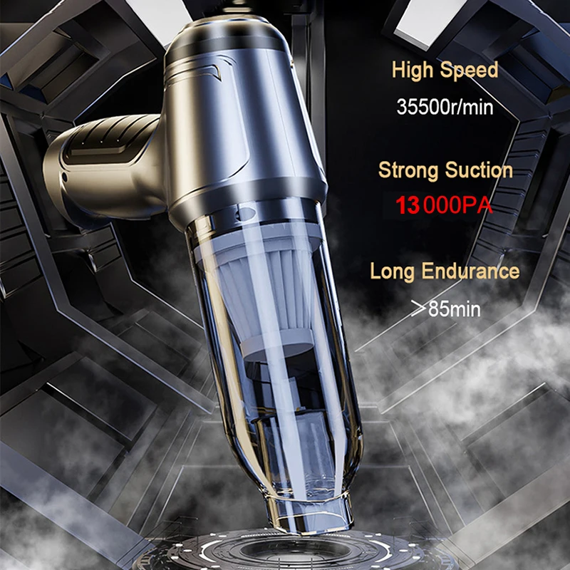 9000Pa Cordless Car Vacuum Cleaner Handheld Auto Wireless Mini Portable Vacuum Cleaner For Car Home Desktop Keyboard Cleaning