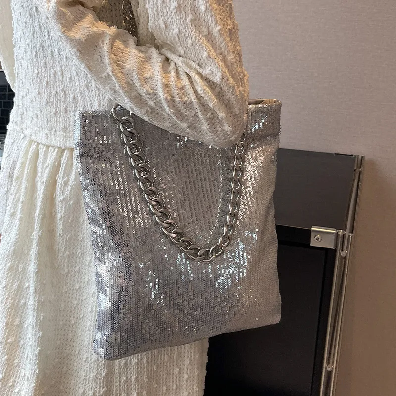 Rhinestones Simple Envelope Handbag, Women's Pu Clutch Purse, Solid Color  Chain Crossbody Bag