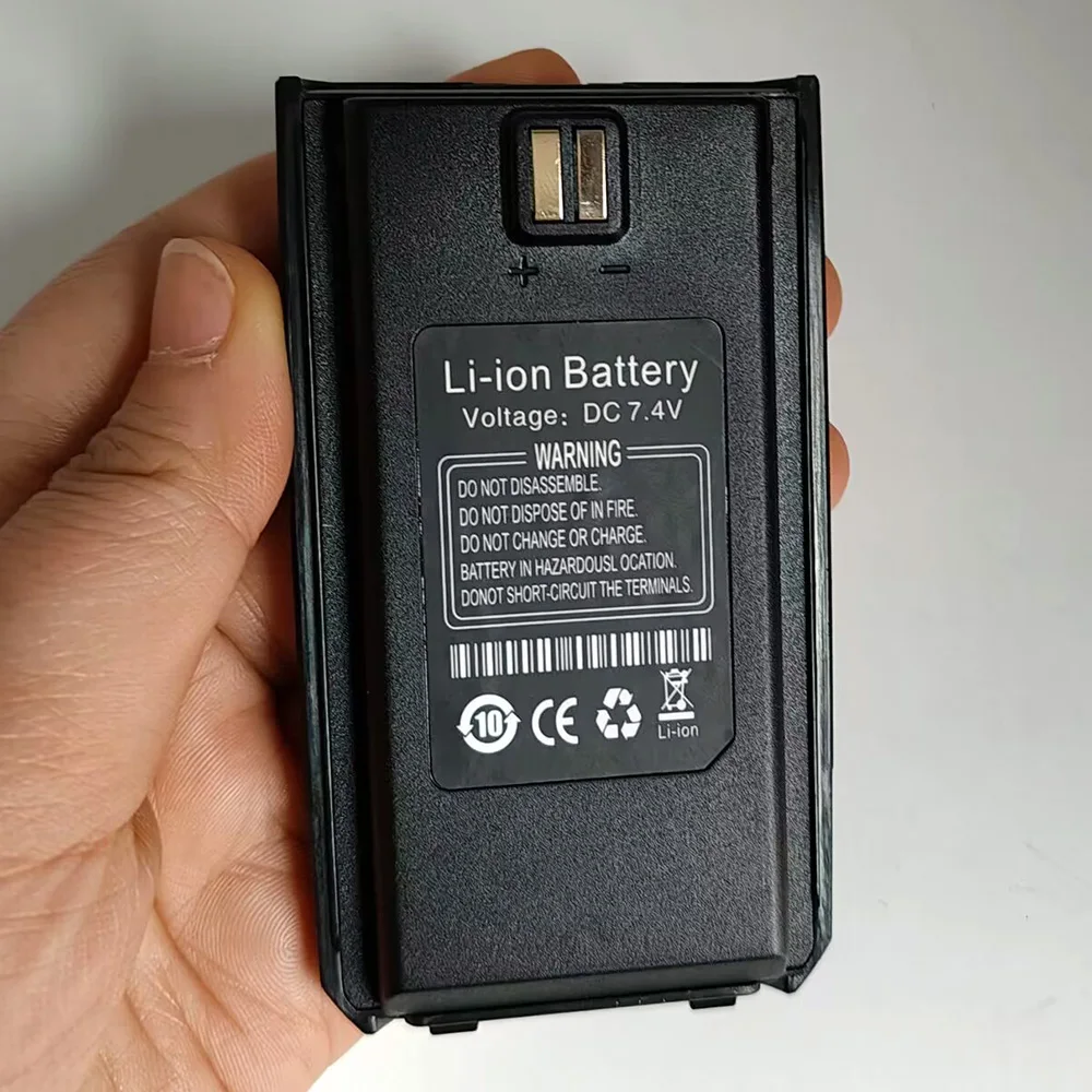 BAOFENG-Walkie Talkie X3 Plus Battery, High Capacity, Long Standy Spare Battery for BF-X3 Plus, Two Way Radio, Extra Battery 6
