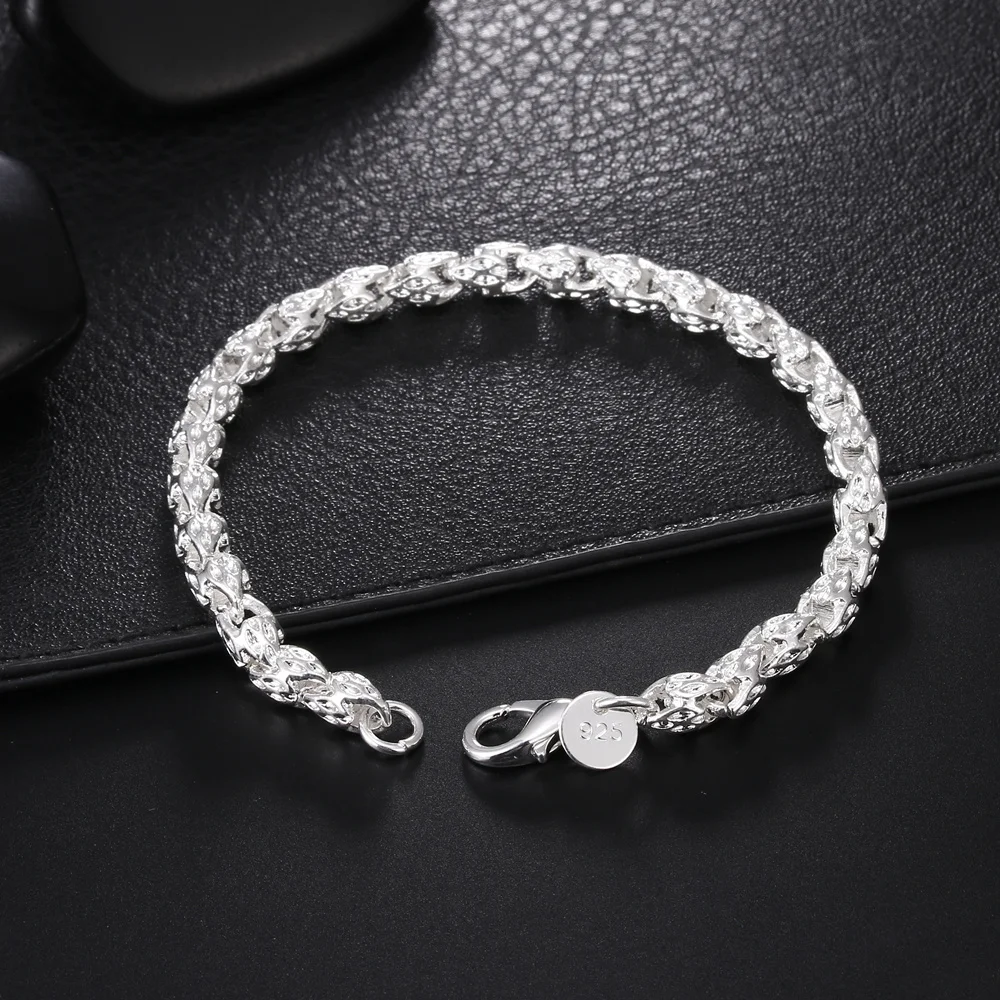 

Special offer 925 Sterling Silver Bracelet for Women Fashion Wedding Party Holiday gifts fine luxury Jewelry Gifts