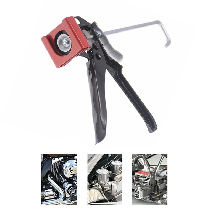 Applicator Caulking Adhensive Squeeze Cartridge Manual Dispenser for Auto Car Motorcycle Engine Maintenance 5