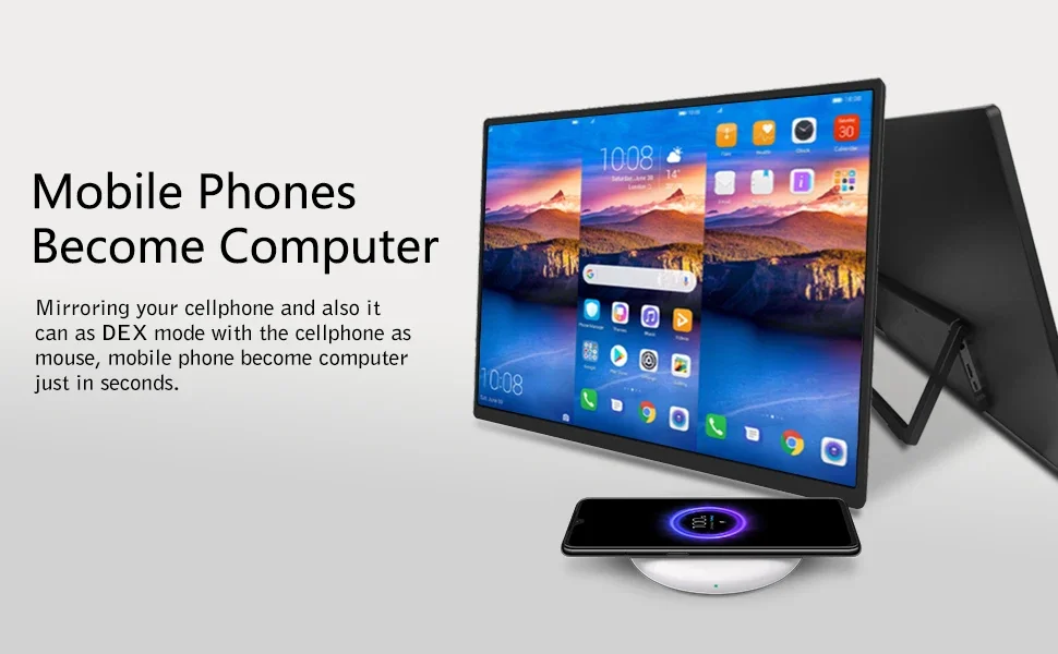 HGFRTEE 15.6 Inch Touch Portable Monitor ADS-IPS 1920*1080P 300cd/m2 Extended Display for Laptop Second Screen XBox PS4/ 5