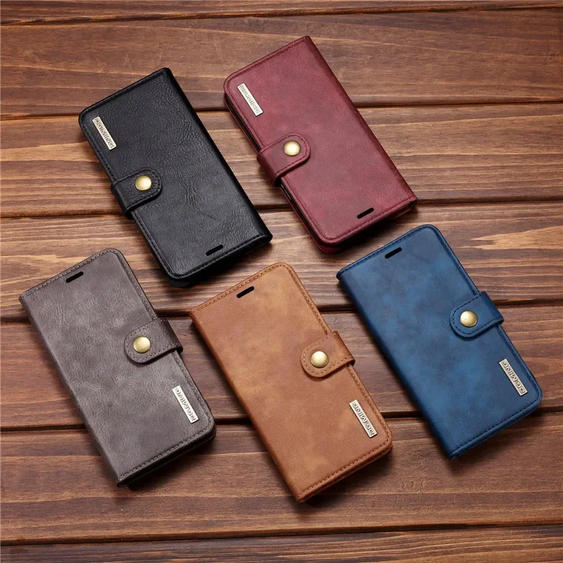 Custodia A Portafoglio In Similpelle Per IPhone (modelli 11-15, Pro, Max, Plus) &ndash; Vari Colori