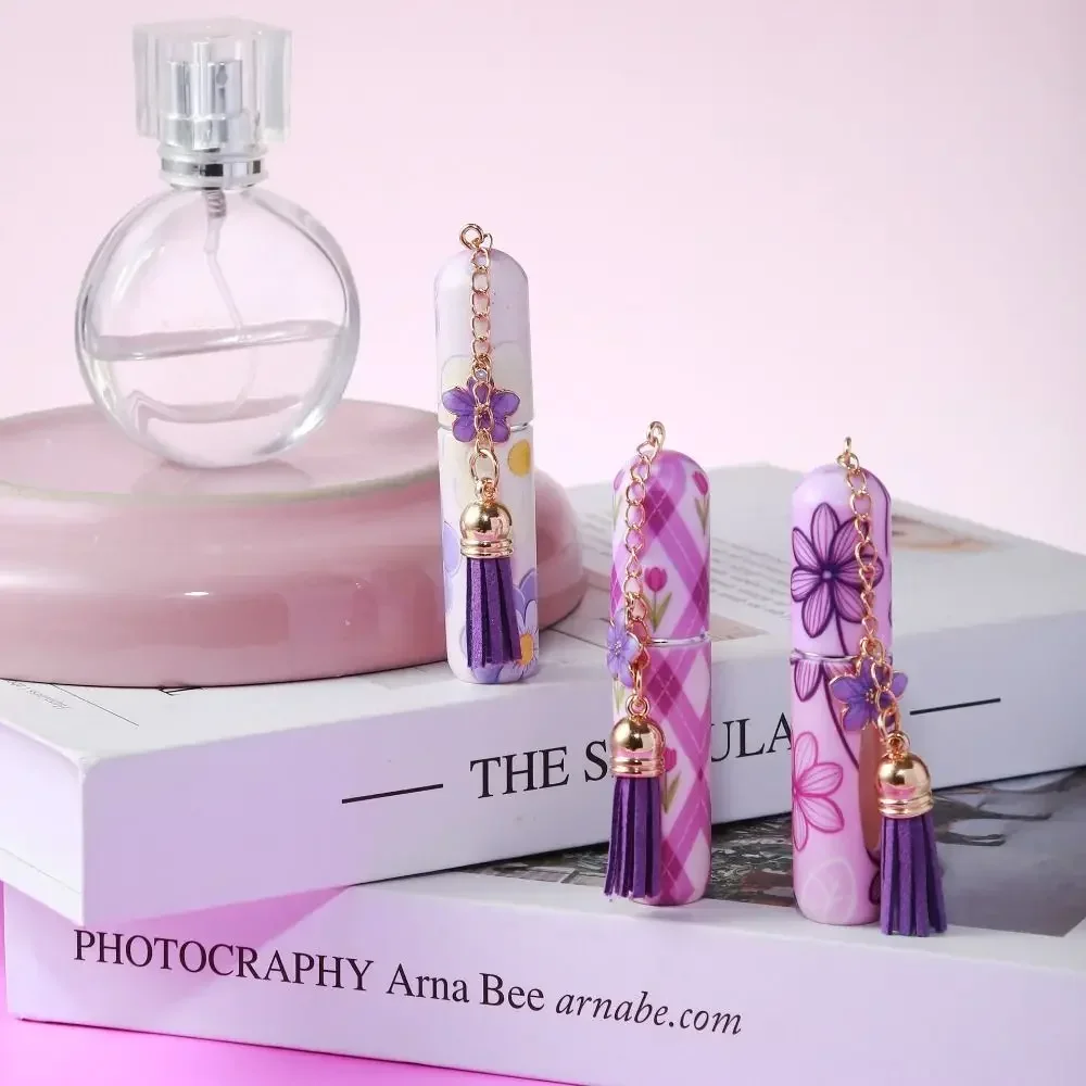 5ml Mini Perfume Bottle Empty Leak-proof Empty Cosmetic Containers Refillable Spray Rotating Bottle