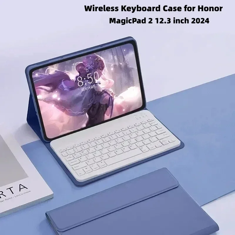 Premium Keyboard Case with Bluetooth for 12.3-inch Tablet, 2024 Edition