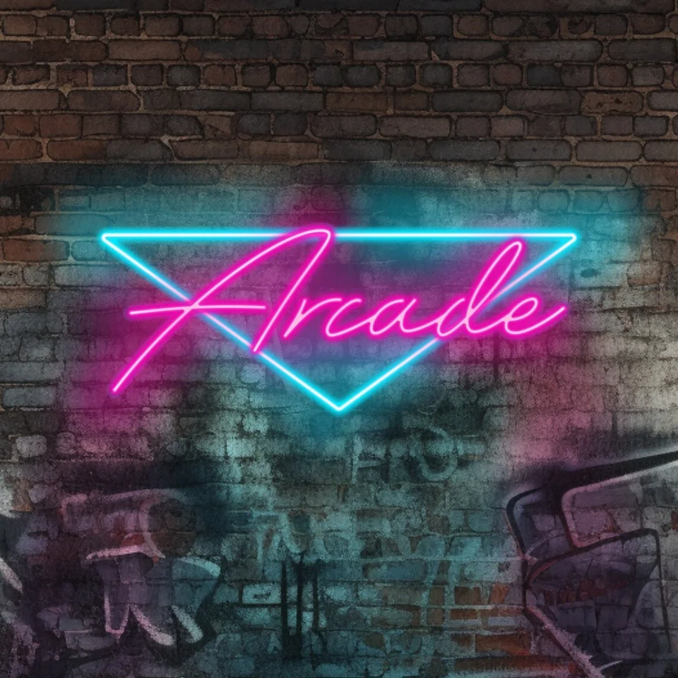Insegna Al Neon 3D Fantasma Arcade Game, Luce LED Retrò Fatta A Mano, Lampada Da Notte Per Sala Giochi E Cameretta - 3
