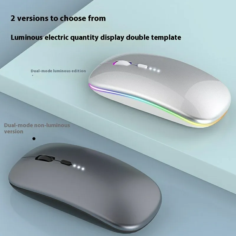 LED Wireless Mouse For Laptop Tablet PC Bluetooth RGB Rechargeable Mouses 2.4G+Bluetooth Silent Mice Backlit Gaming Mouse wireless mouse gaming mouse